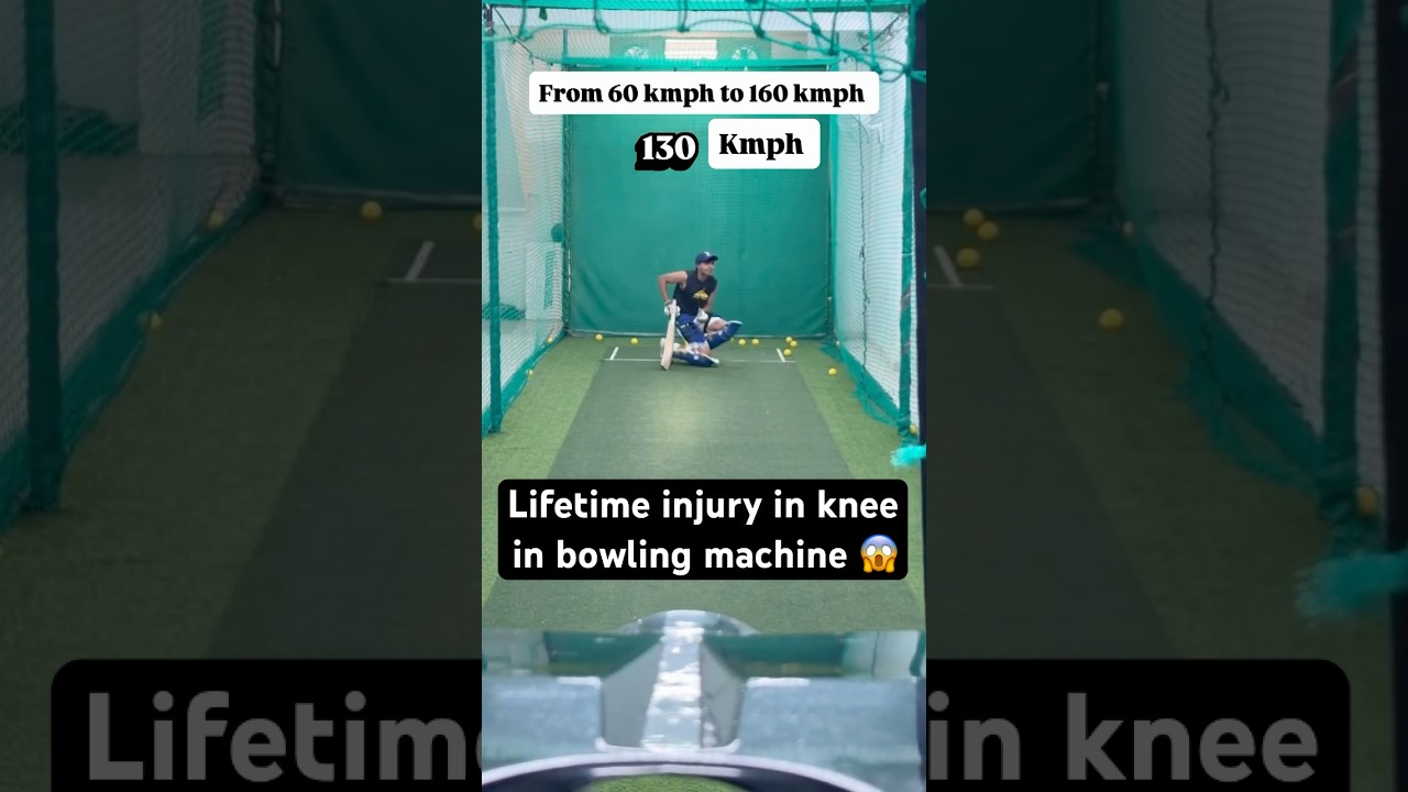 60 to 160 .. lifetime injury in knee while playing 160 kmph 😱