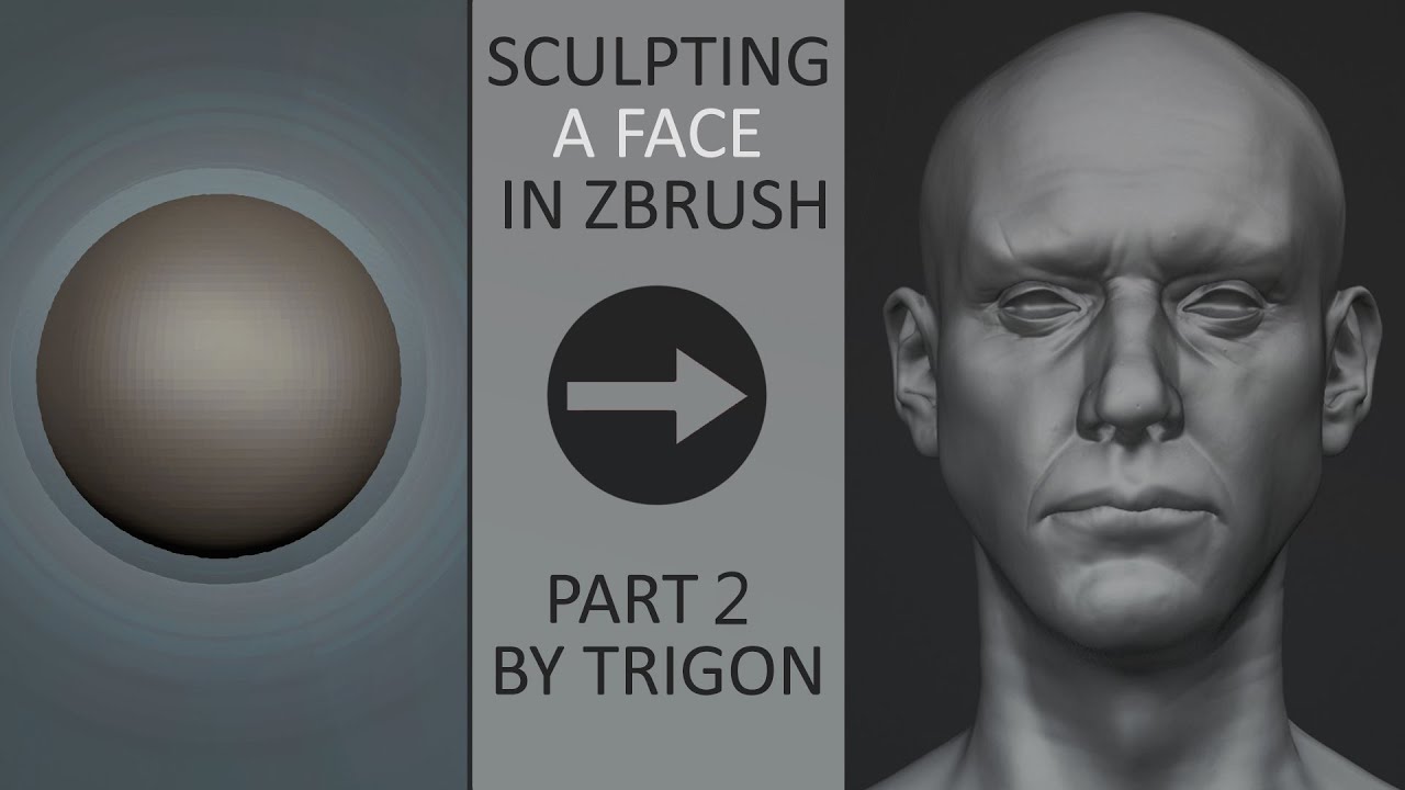 sculpt face zbrush