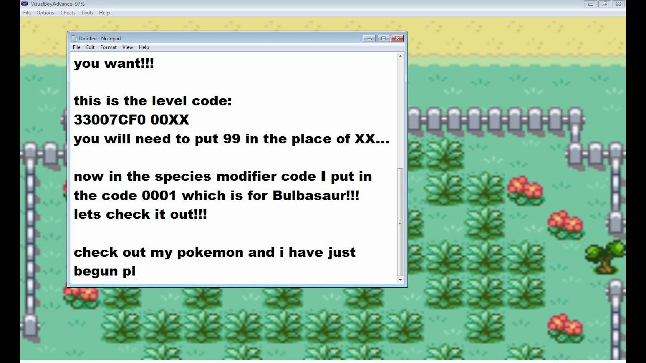 pokemon leaf green cheats YouTube