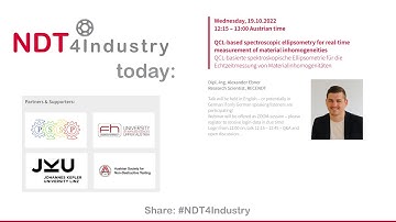 NDT4Industry-Talk Alexander Ebner: QCL-based spectroscopic ellipsometry