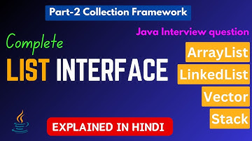 List in Java collection | Explained in Hindi