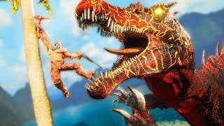 Taming a VOLCANIC SPINOSAURUS | ARK MEGA Modded Survival