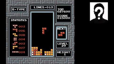 [NES Tetris] 4-high left quicktap / CLEARED 29-1 with TEKEOPAO