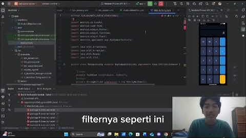 Penjelasan hasil program kalkulator dan source code programnya || Android studio