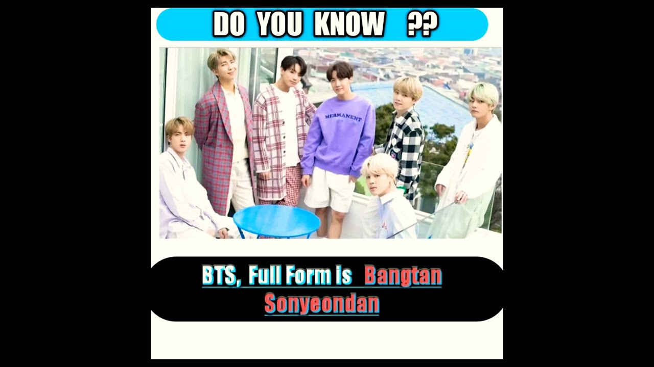 What Is BTS Full Form YouTube What Is BTS Full Form YouTube