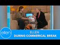 What Ellen Does During Commercial Breaks