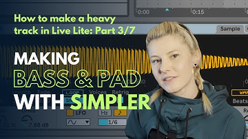3/7 Making Bass with Simpler. Creating a synth from a hihat in Ableton Live 11