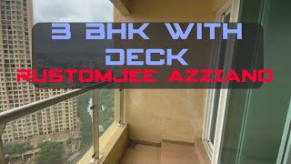 3 Bhk Large 1250 Sqft With Deck At Rustomjee Azziano, Majiwada, Thane