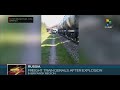 Russian freight train derails in Bryansk region