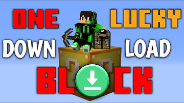 How to download one block LUCKY block mod in Minecraft!