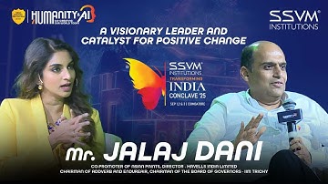 Jalaj Dani on AI, The Future of Learning |Inspiring Talk for Students & Teachers |SSVM Conclave 2025