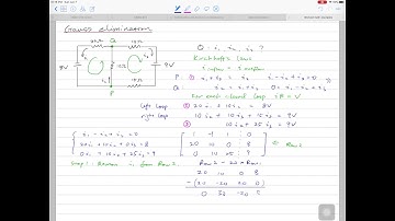 7.2: Matrices - Gauss elimination - 1