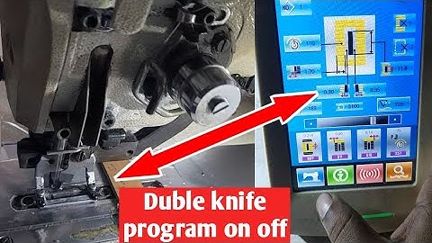 Double knife program on off or effective ineffective zj5780k, content twenty four