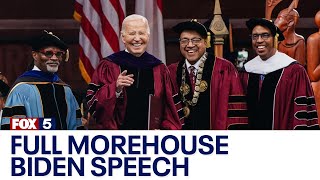 president biden morehouse commencement speech | fox 5 news