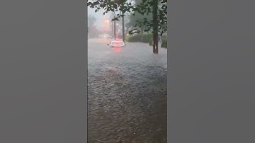 Flooded street in Plainfield, NJ