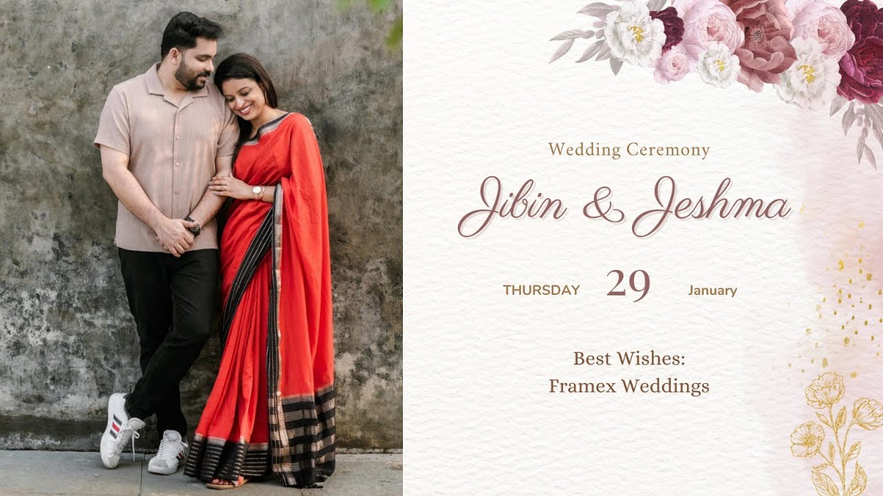 Jibin & Jeshma | Wedding Ceremony | 29.01.2026 | 11 AM | Thursday ...