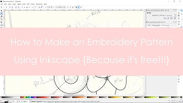 How to Make an Embroidery Pattern Using Inkscape (Because it