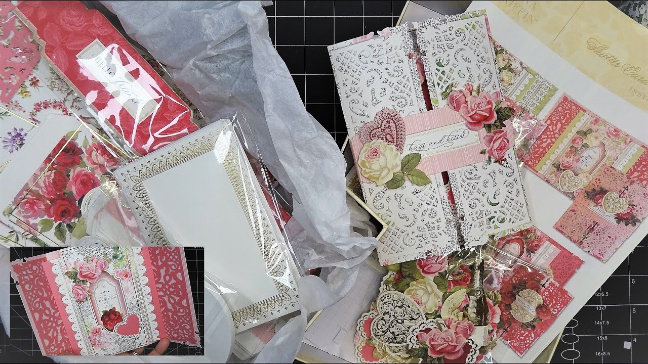 Anna Griffin "With Love" Shutter Card Making Kit Unboxing, Review & Tutorial! Such a Pretty Kit!