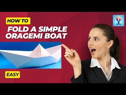 Origami Boat Folding Tutorial | HOW TO FOLD A SIMPLE ORAGEMI BOAT
