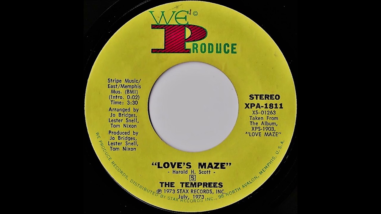 The Temprees- Love's Maze - YouTube