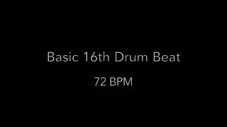 Drum Beat - 72 BPM 16th Groove
