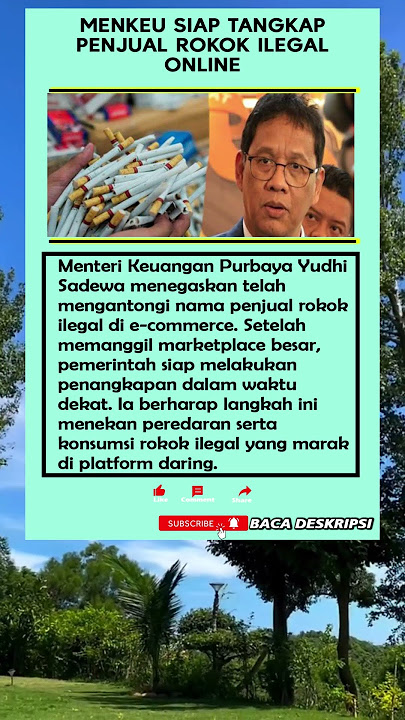 Menkeu Siap Tangkap Penjual Rokok Ilegal Online #infocepat #newinfo
