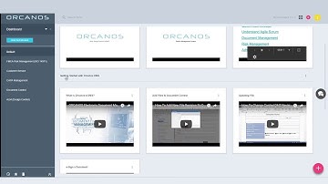 Orcanos Quick Start Guide Dashboard