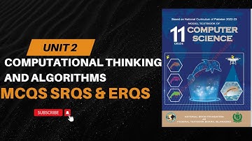 Unit 2 Exercise | Computer Class 11th | Computational Thinking And Algorithms|NationalBookFoundation