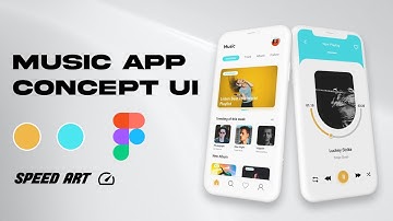 Music app ui design || Speed art || ui ux application