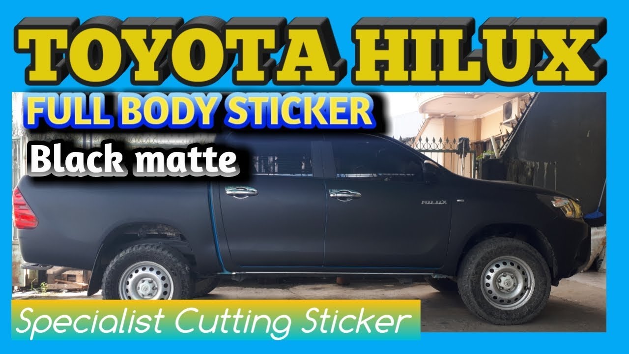 Pemasangan Stiker Toyota Hilux Bysumberstiker YouTube