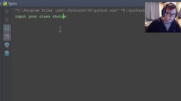 variable types and creating a character selection - python 3.6