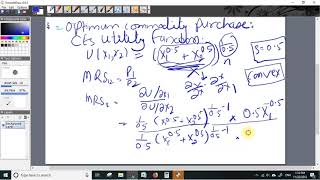 #10 Optimal Commodity Purchase : CES Utility Function
