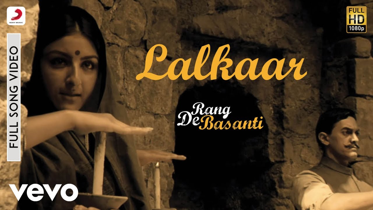 AR Rahman   Lalkaar Best VideoRang De BasantiAamir KhanSoha Ali KhanSiddharth