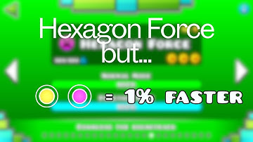Hexagon Force, but every orb speeds it up by 1%