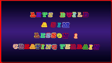 Lets make a Sim Part 1 - How to create terrain in Opensim