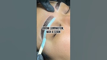 Brow lamination, wax & stain ✨ #browlamination #brows #browlaminationtutorial