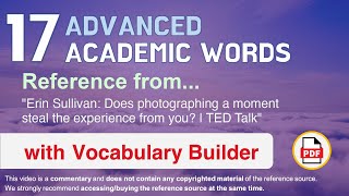 17 Advanced Academic Words Ref from \\