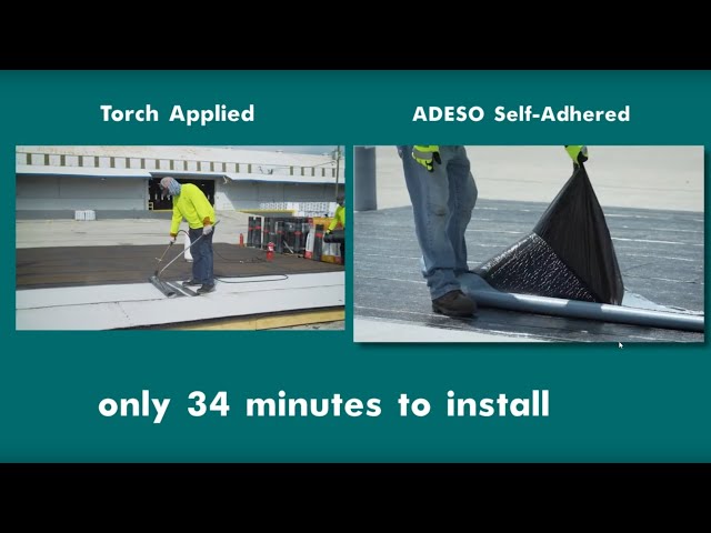 Stick1 Torch1 vs Two-ply ADESO Self-Adhered membrane