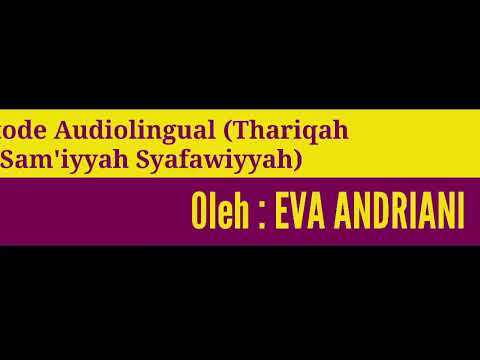 Video: Apa itu metode Oral Aural?