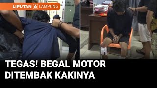Melawan Saat Ditangkap, Polisi Menembak Kaki Begal Motor di Tulang Bawang | Liputan 6 Lampung