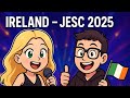 لوتي أودريسكول موراي أسرار أيرلندا JESC 2025 18 11 تفاعل Jesc2025 