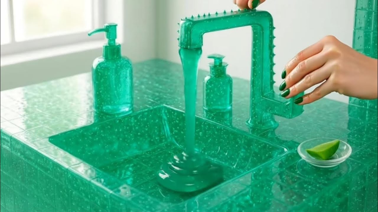 “Oddly Satisfying ASMR Sink Cleaning 🫧  Super Relaxing Water Sounds (4K)” #asmr #relaxing #trending 