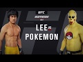 Bruce Lee vs. Pikachu Pokemon (EA sports UFC 3)
