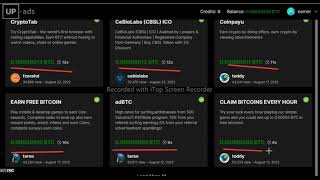 Up-ads-com Earn Bitcoin by Free in This Website, Without Investment, Hoursly Claim + View ads, screenshot 3