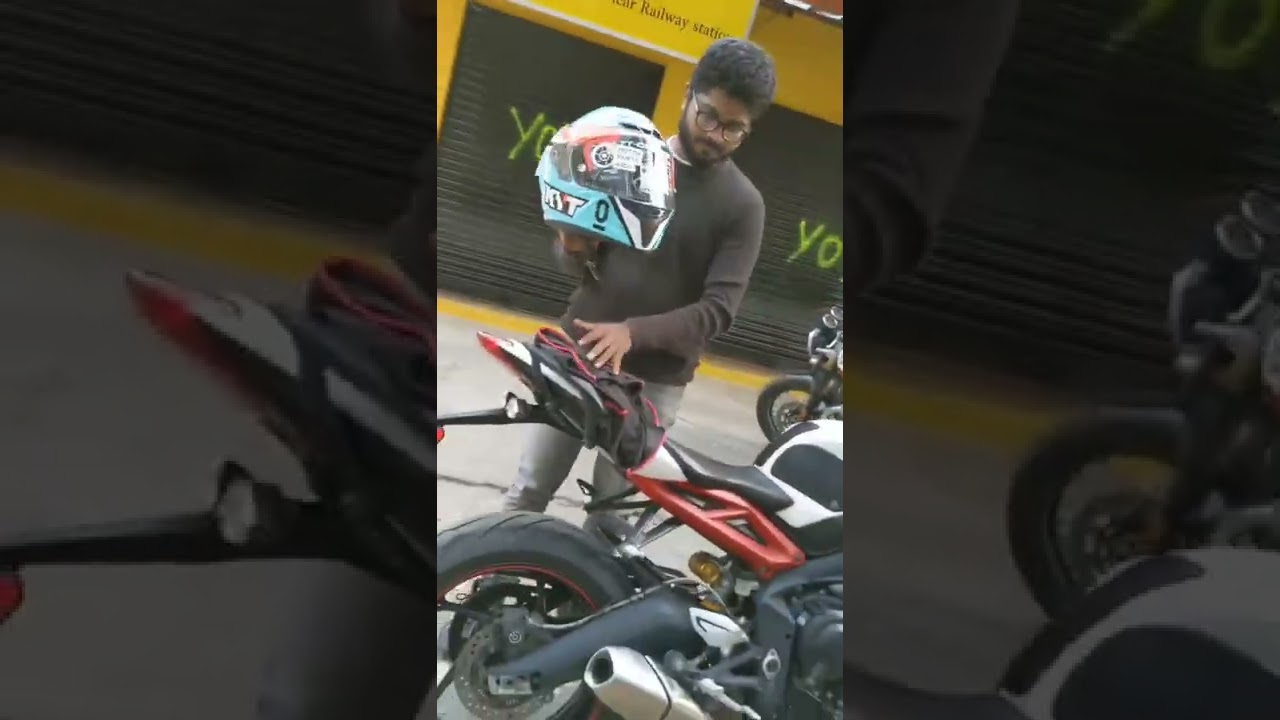 KYT LEOPARD HELMET . TRIUMPH DAYTONA 675 , HAPPY CUSTOMER 🤩 WELCOME TO YO-YO HELMETS,🚩