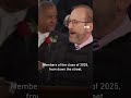 Harvard president receives standing ovation for welcoming international students