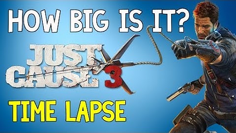 How Big is Just Cause 3 | Time Lapse Walk Across Medici | #14