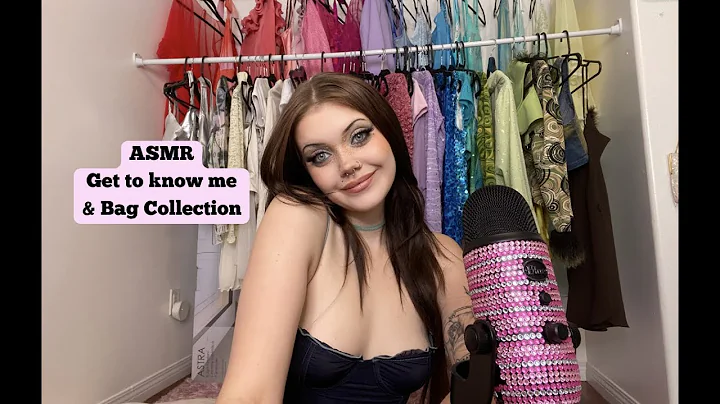 ASMR introduction & bag collection ! Tapping, Scratching, Fabric Sounds, Ramble, & Mouth Sounds 🤍