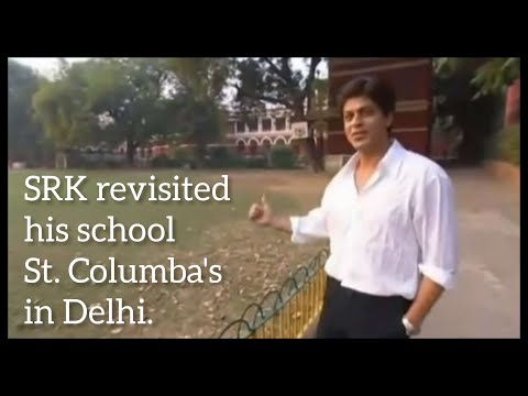 Shah Rukh Khan revisited his school St. Columba&rsquo;s in Delhi.