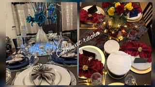 Elegante Table Decoration Ideas/ / أفكار لتزيين مائدة  الضيوف بشكل جد راقيمع طريقة طي المناديل